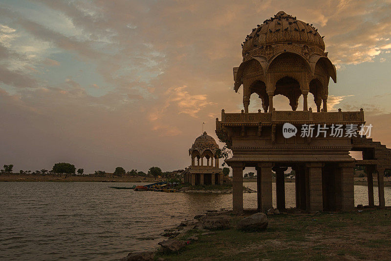 Godi sagar湖，Jaisalmer，拉贾斯坦邦